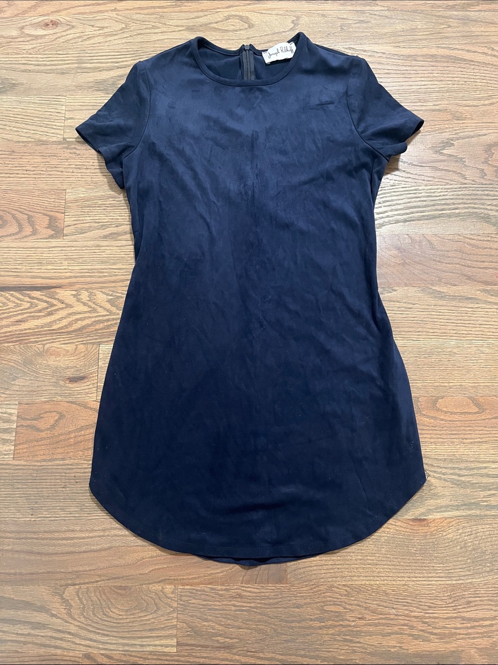 Joseph Ribkoff navy suede dress/tunic XS
